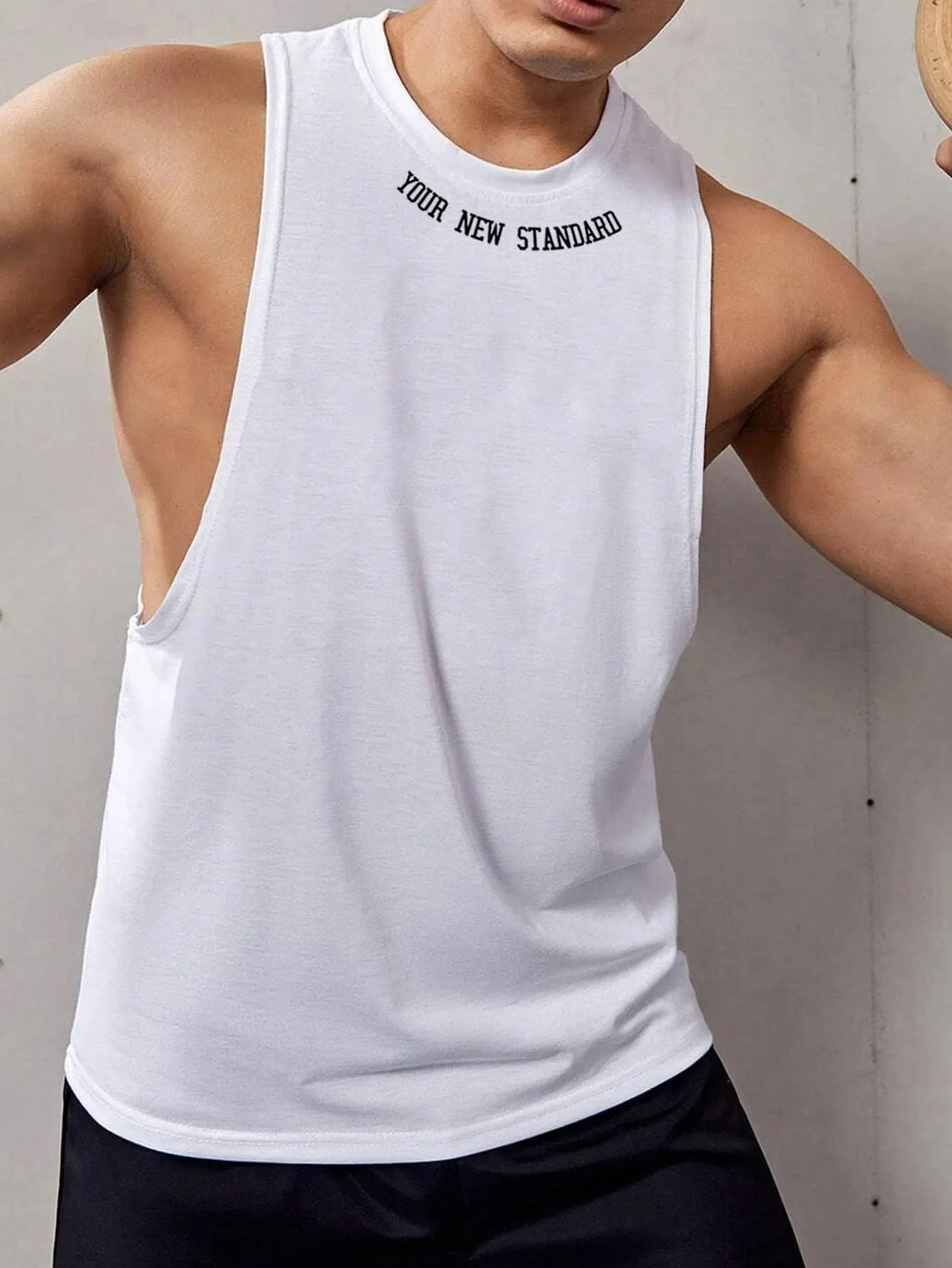 Men Letter Graphic Sports Tank Top