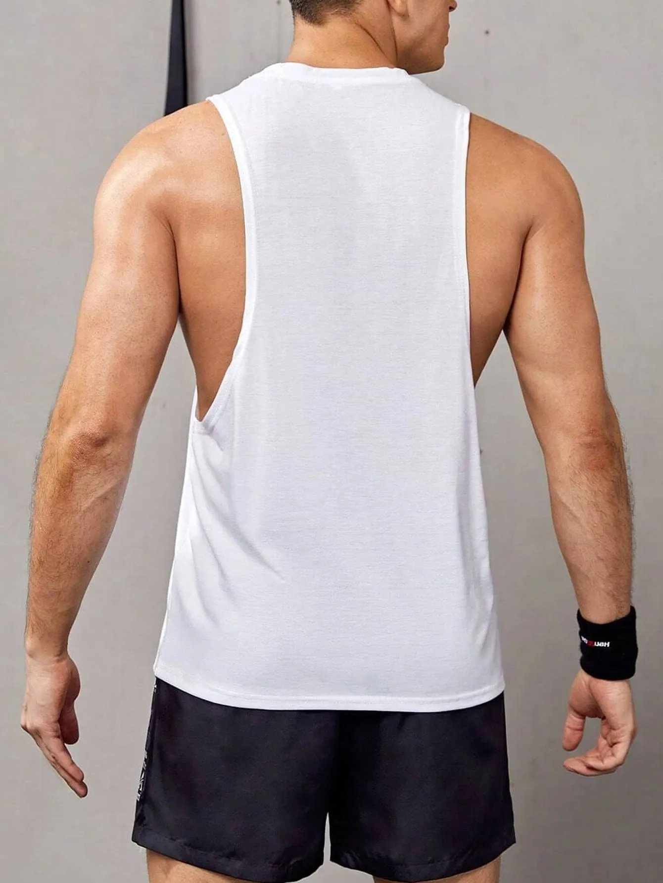 Men Letter Graphic Sports Tank Top