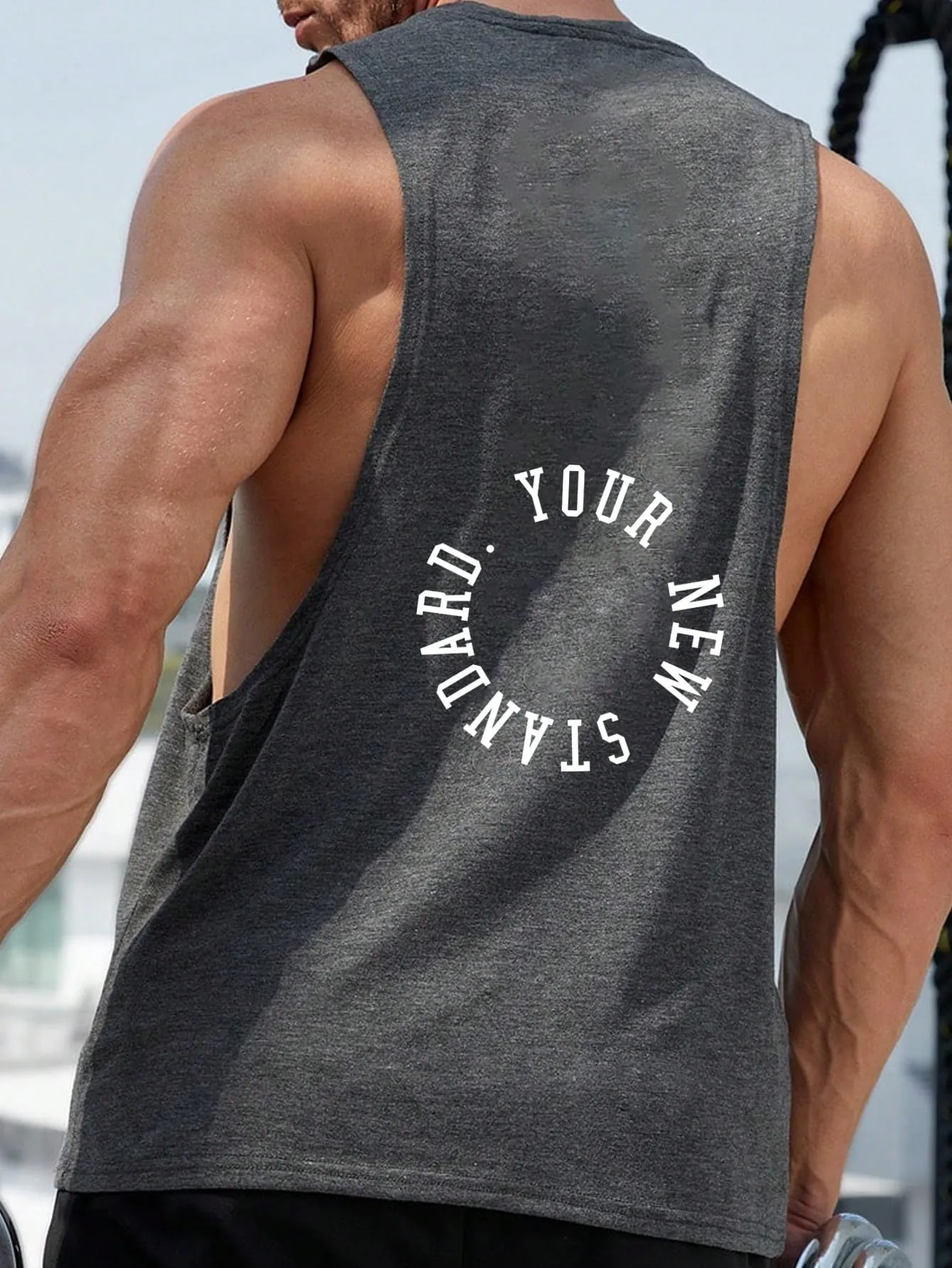 Men Letter Graphic Sports Tank Top