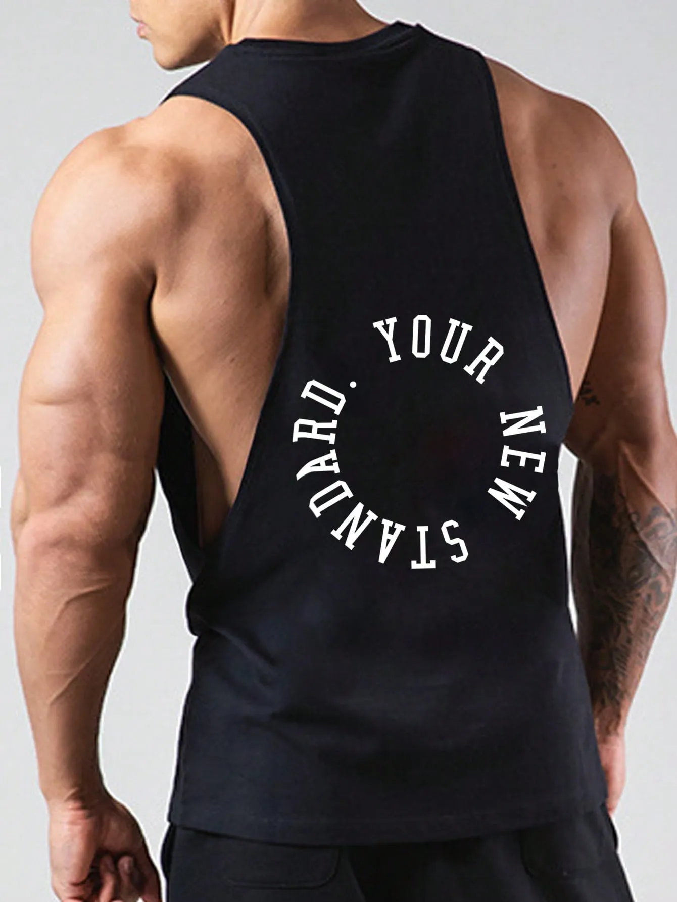 Men Letter Graphic Sports Tank Top