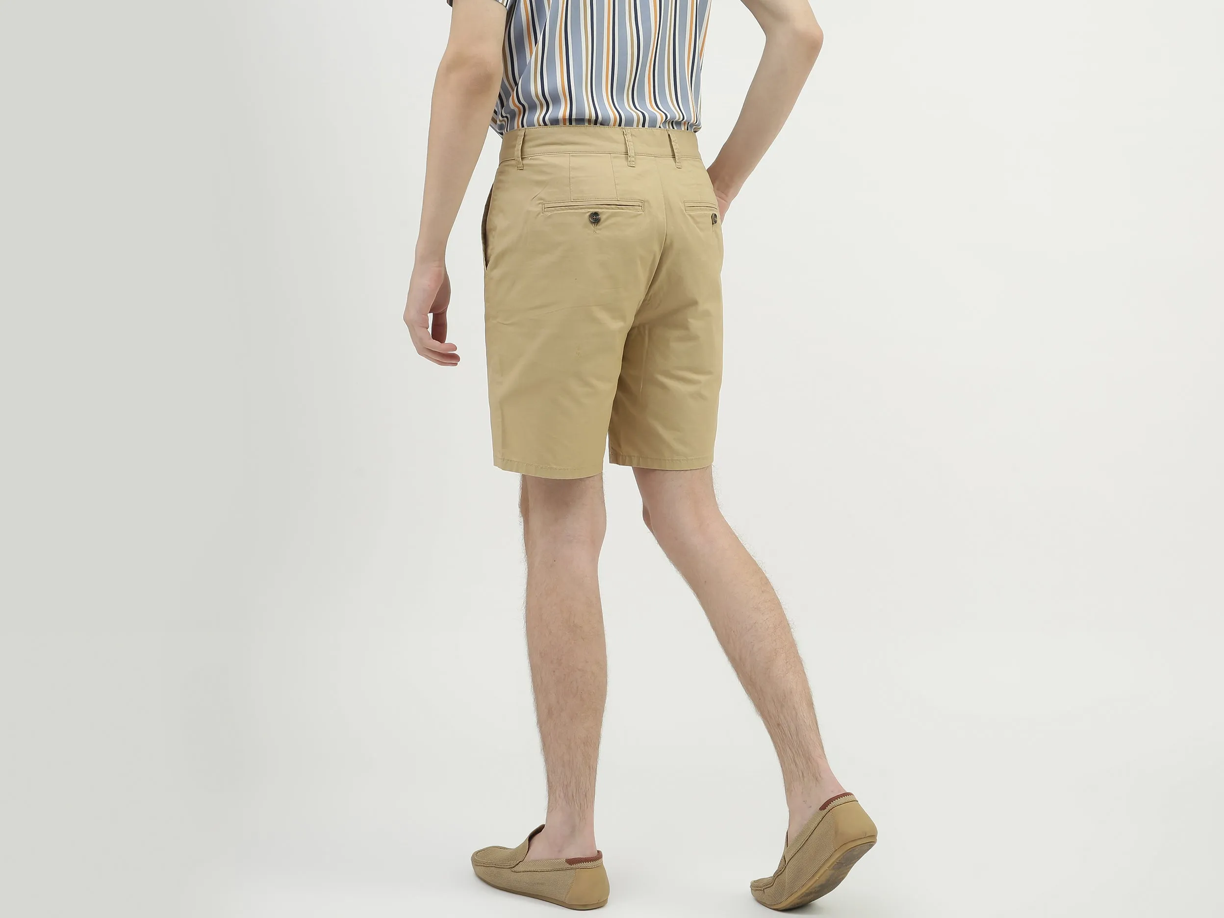 Men Solid Slim Fit Shorts