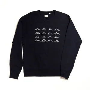 Men's 16 Mountains Upcycled Sweater in Black (Small)