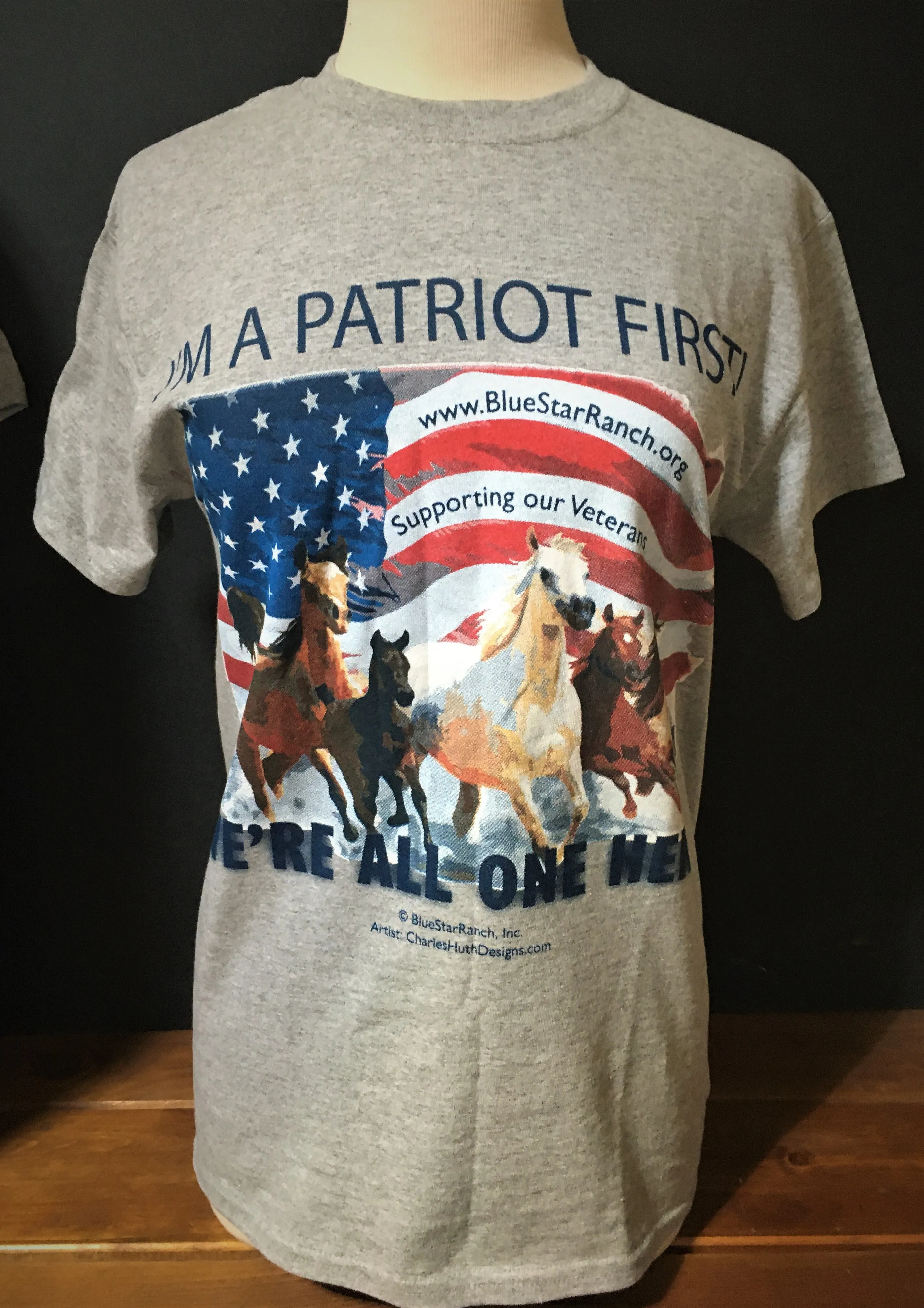 Men's & Ladies' T-Shirt: Blue Star Ranch Signature Logo