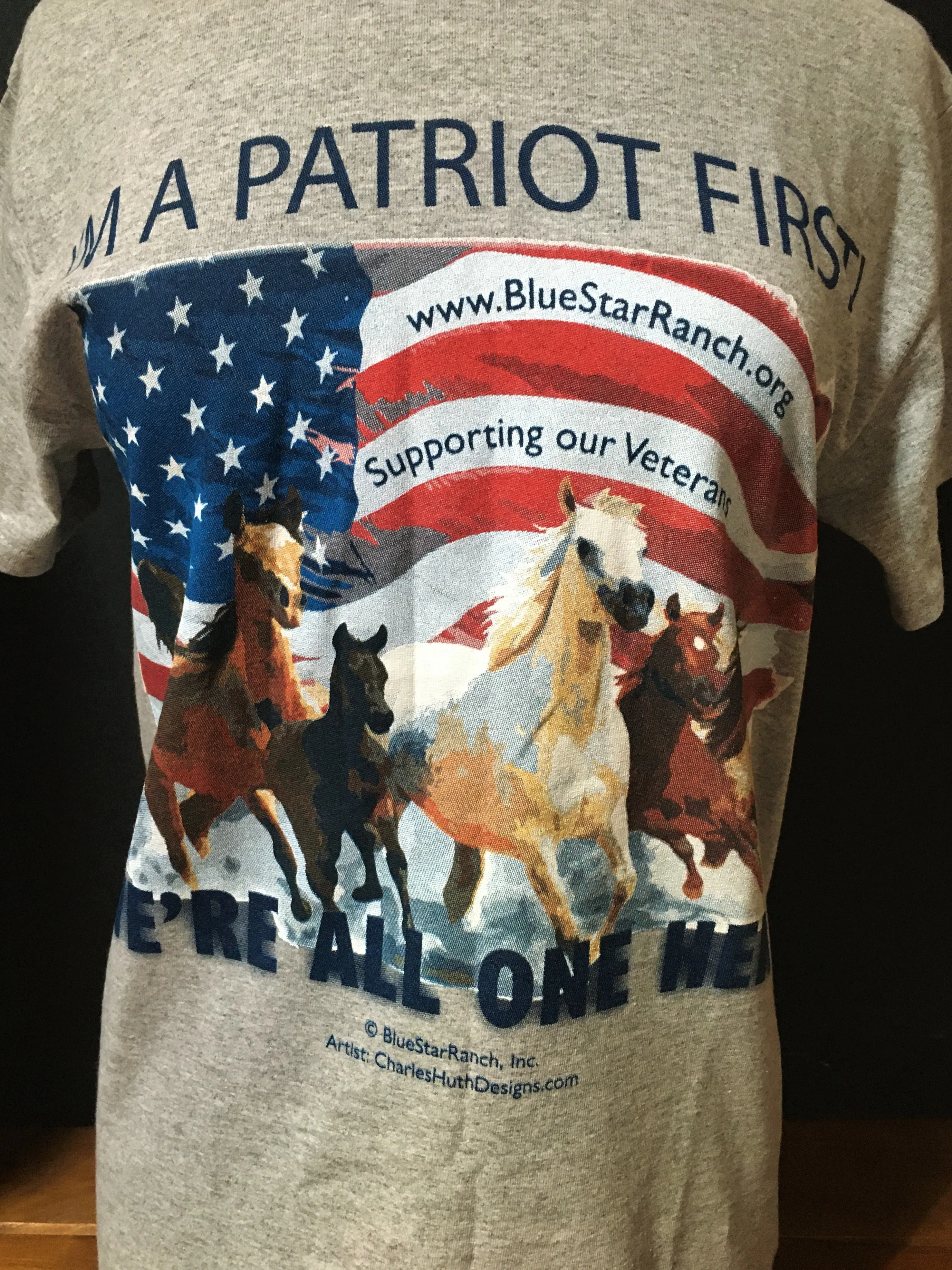 Men's & Ladies' T-Shirt: Blue Star Ranch Signature Logo