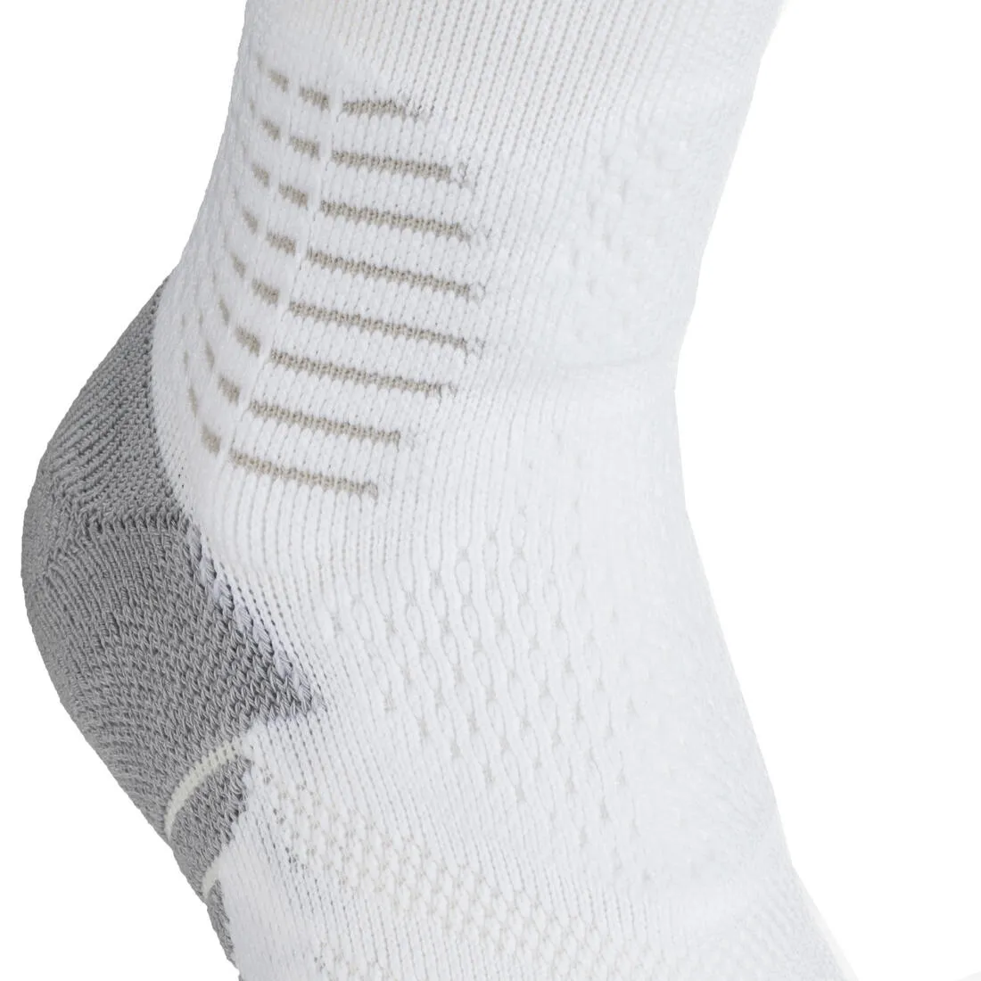 Men's/Women's Mid-Rise Basketball Socks SO900 - White