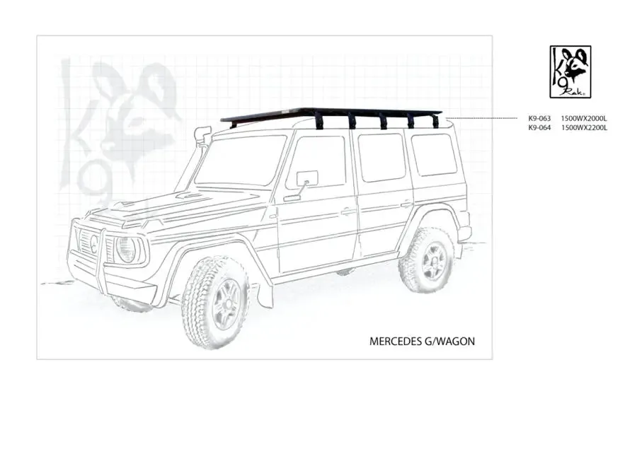Mercedes G Wagon K9 Roof Racks Expedition Quality