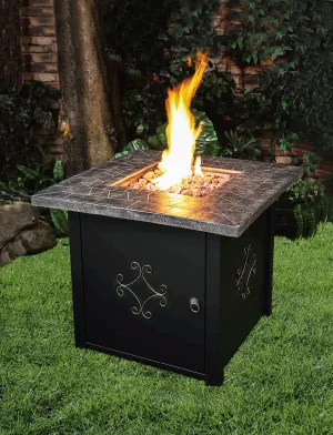 Metal and MGO Gas Firepit table,84g3678
