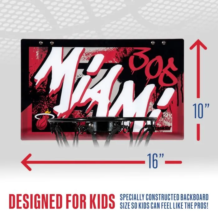 Miami HEAT Over The Door Basketball Hoop