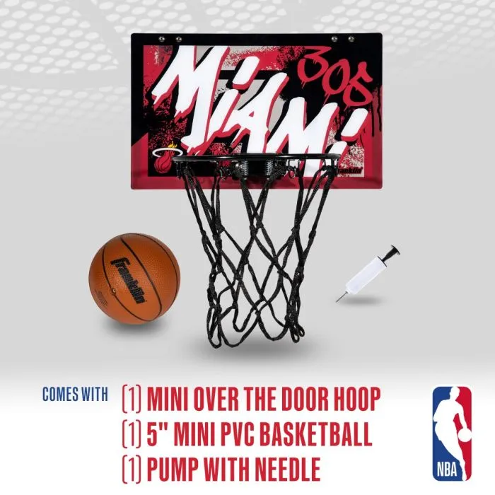 Miami HEAT Over The Door Basketball Hoop