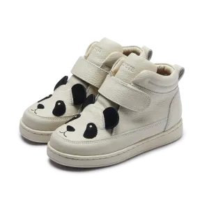 Mika Sneakers | Panda | Off White Leather