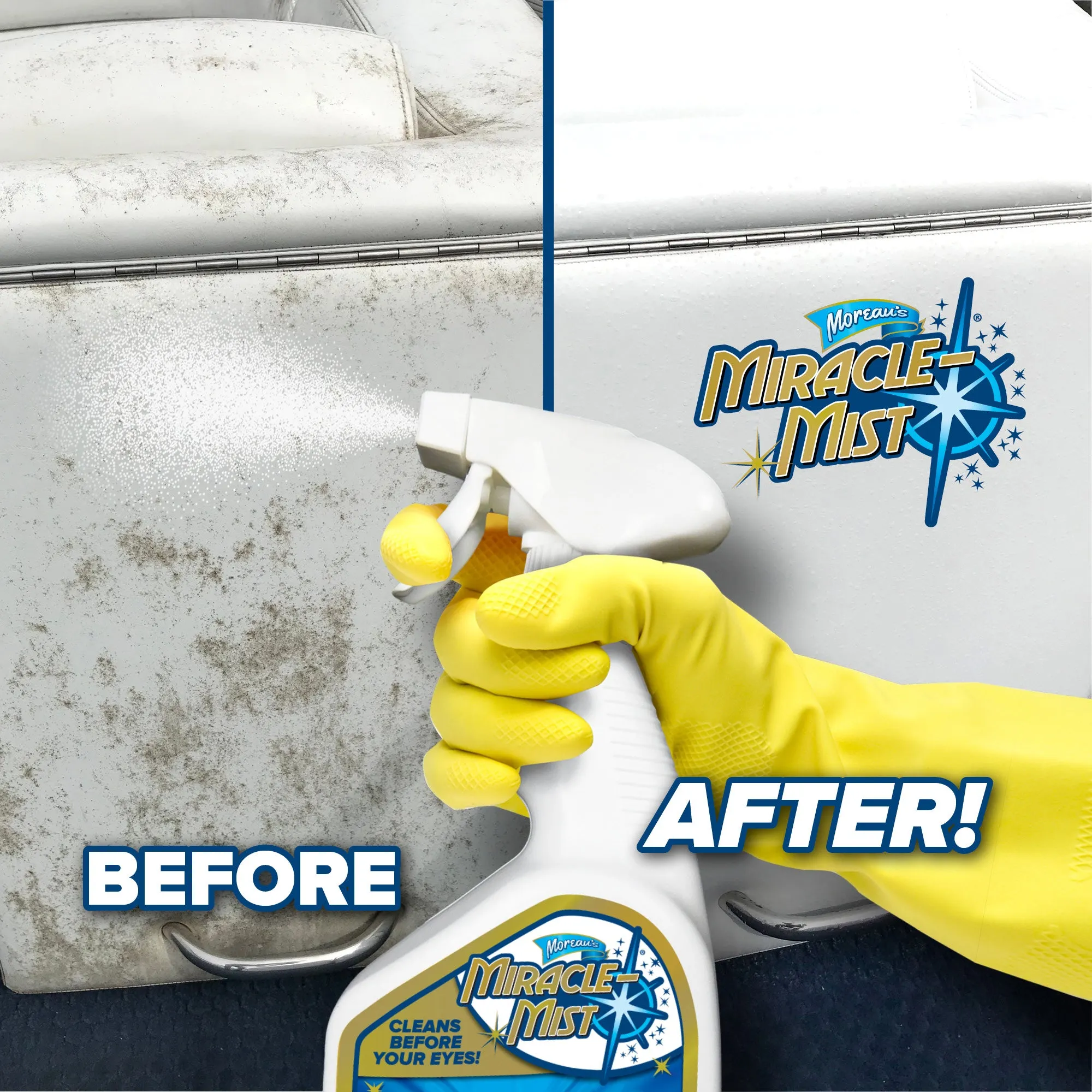 Miraclemist Instant - Mold and Mildew Spray Remover for RV and Boat'S Exterior a