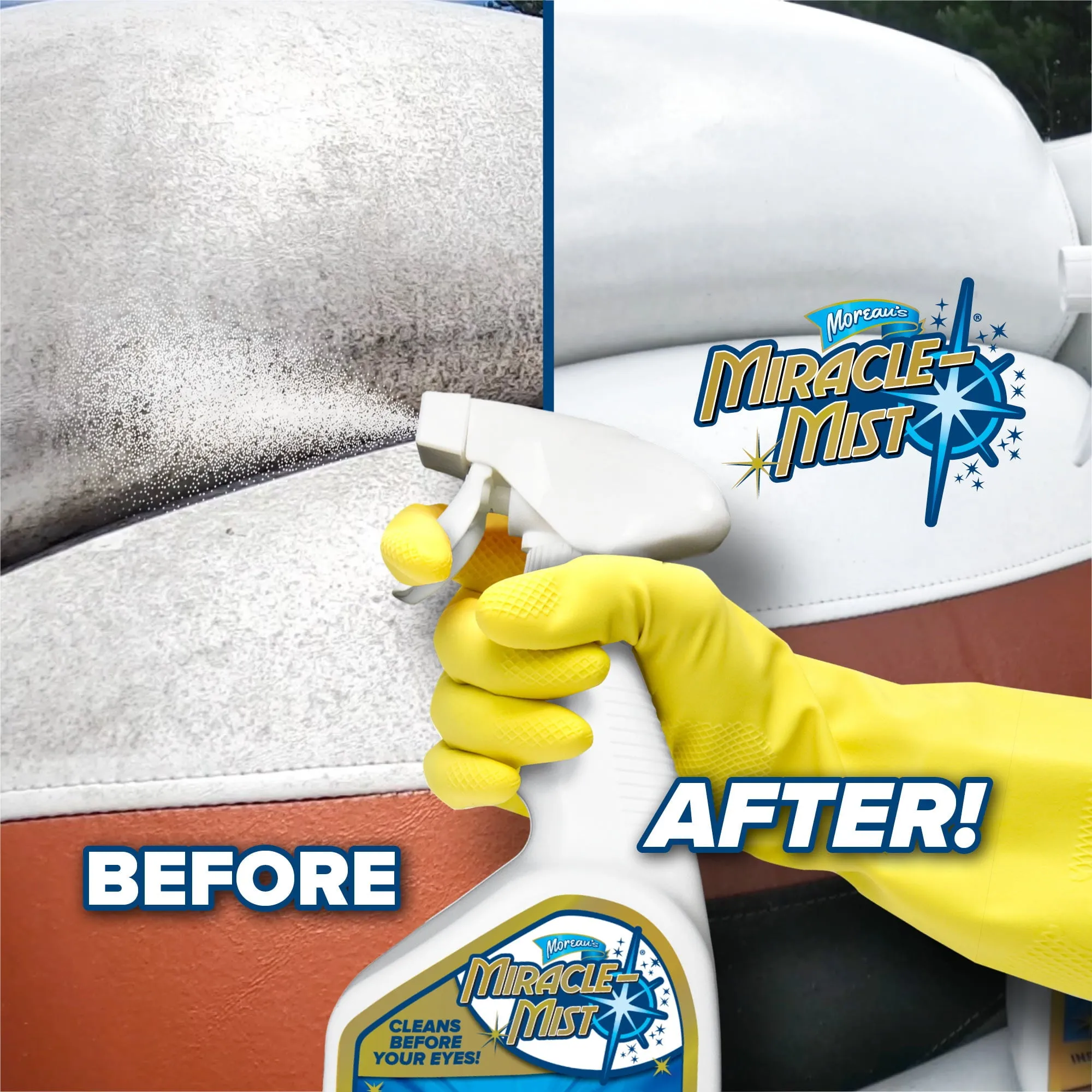 Miraclemist Instant - Mold and Mildew Spray Remover for RV and Boat'S Exterior a