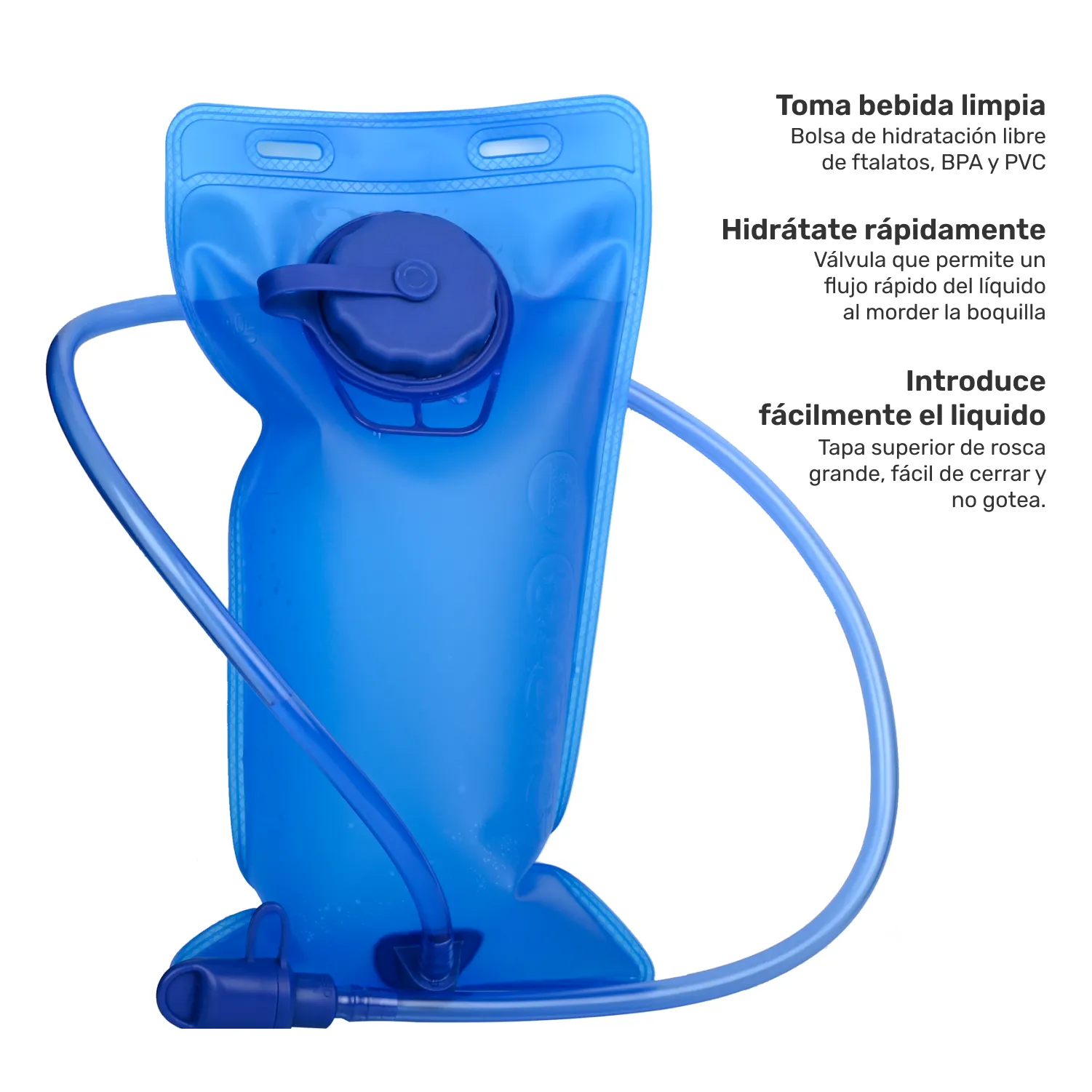 Mochila Outdoor HYDROROAD Gris   Bolsa de Agua Lhotse