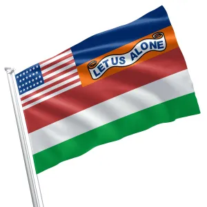 Mosely Flag of Florida (1845) Let Us Alone Flag Banner