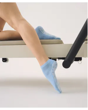 Move Active Classic Low Rise Grip Socks - Powder Blue