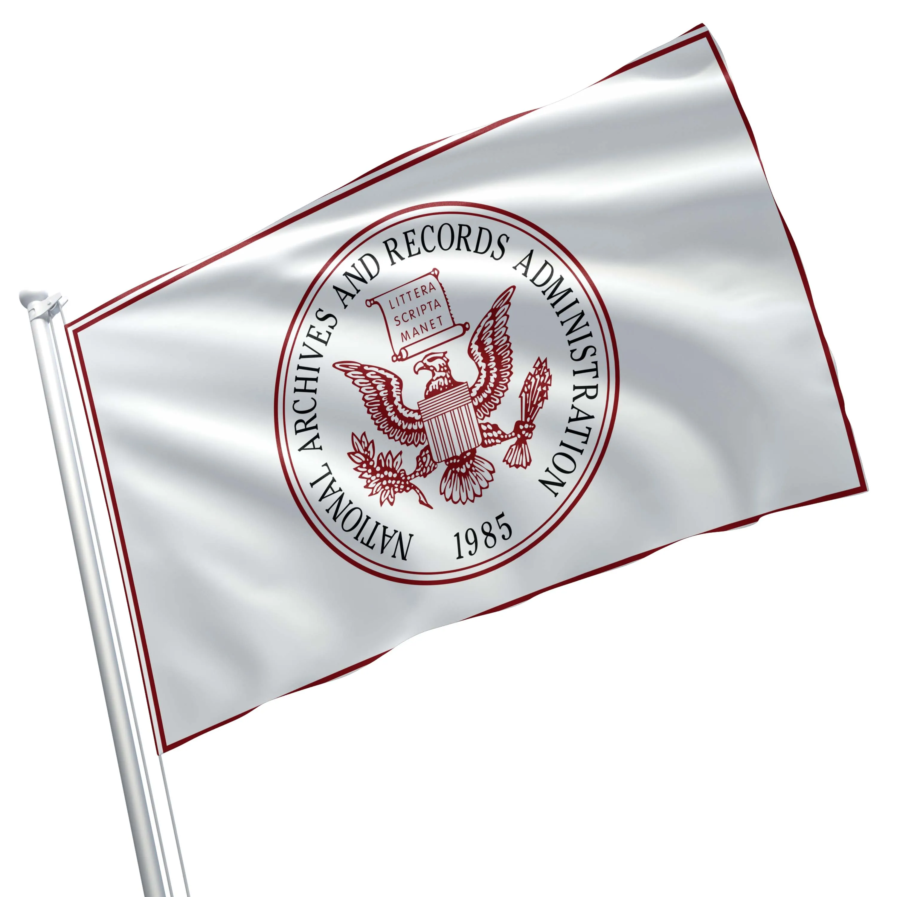 National Archives and Records Administration NARA Seal USA Flag Banner