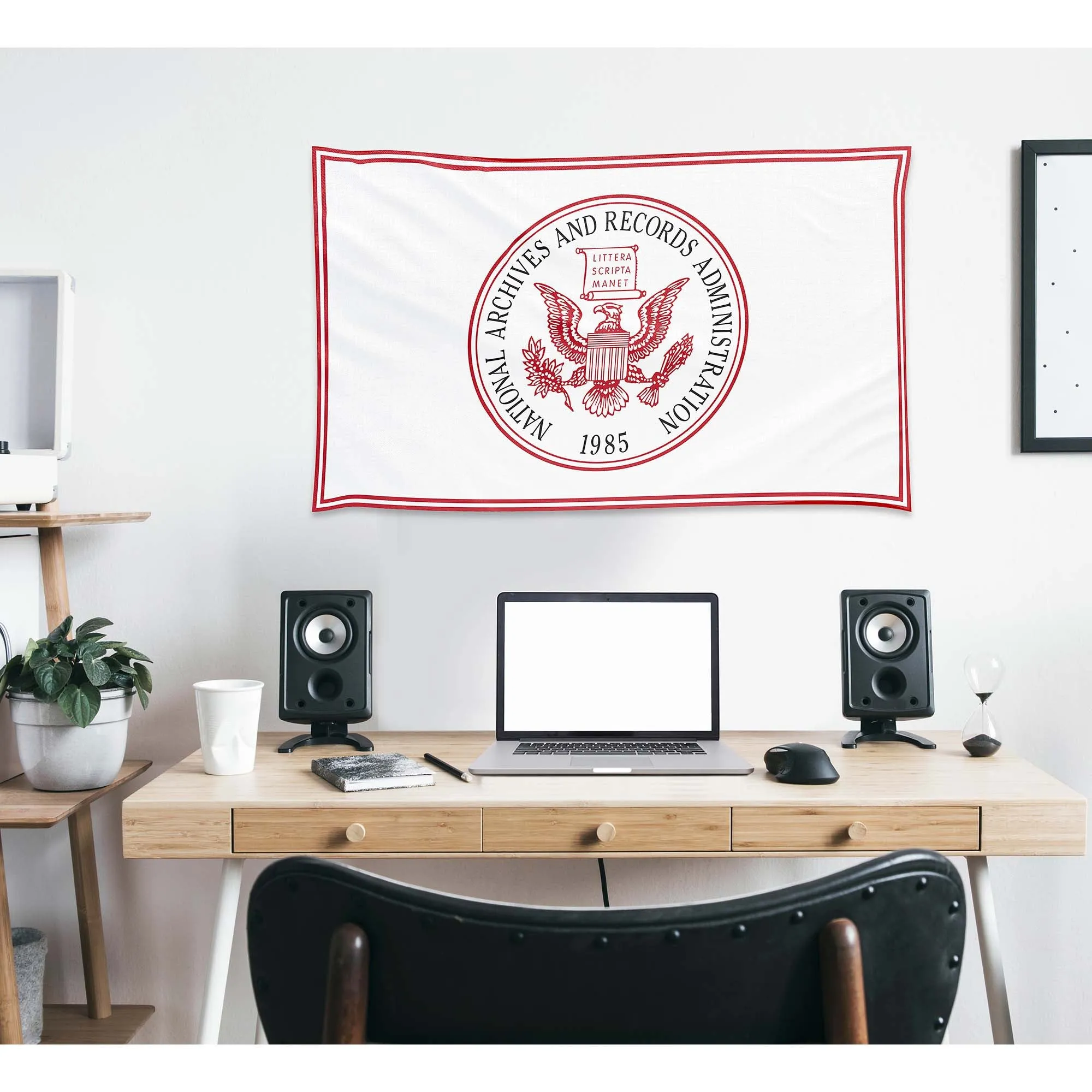 National Archives and Records Administration NARA Seal USA Flag Banner