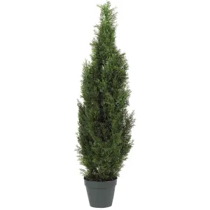 Nearly Natural 4FT Faux dar Tree Outdoor Front Porch Décor Faux