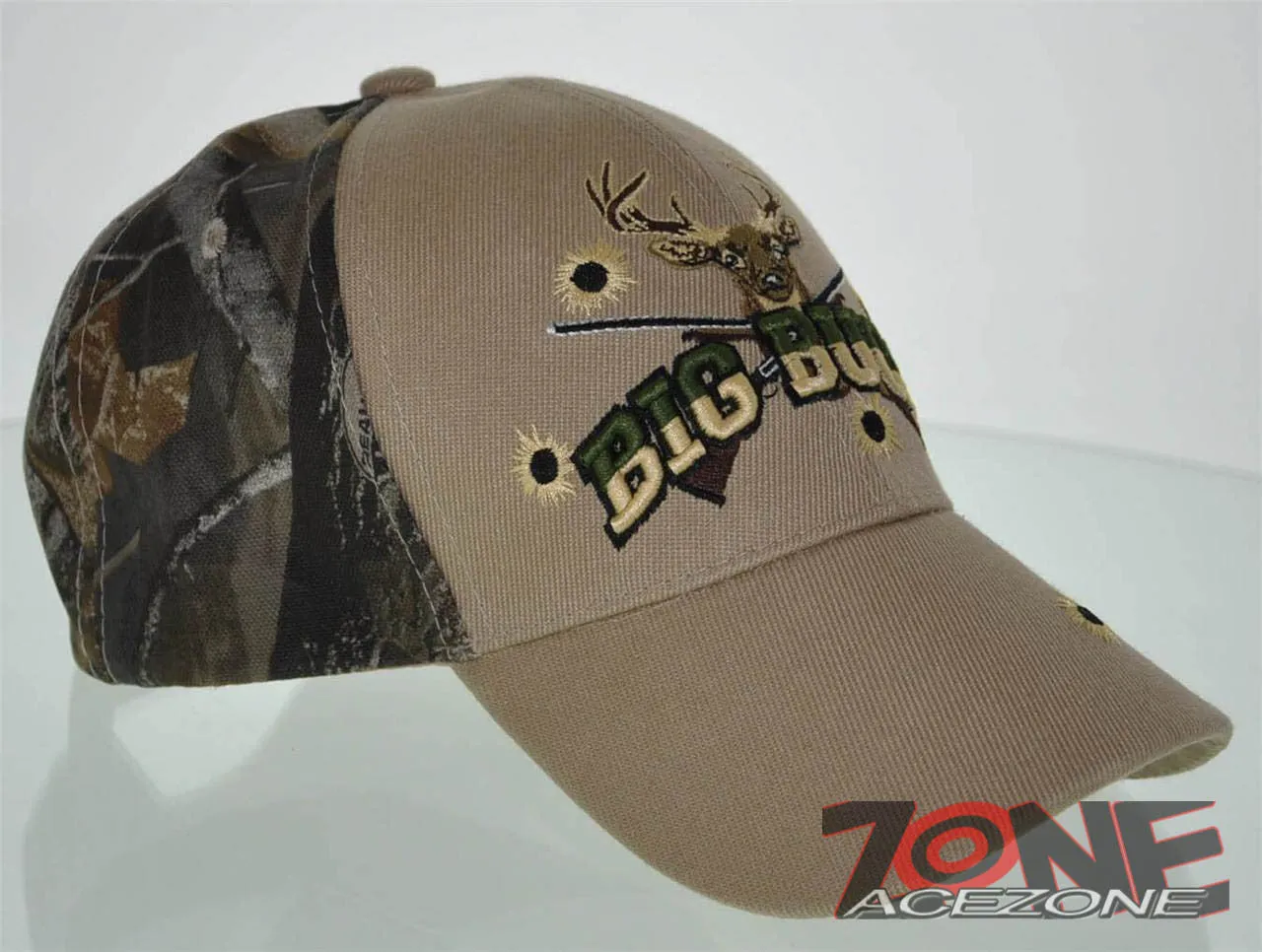 NEW! BIG BUCK HUNTER HUNT DEER BUCK OUTDOOR SPORTS CAP HAT TAN CAMO
