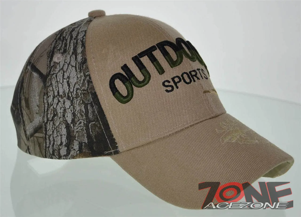 NEW! OUTDOOR SPORTS HUNTER HUNT ELK BUCK CAP HAT TAN CAMO