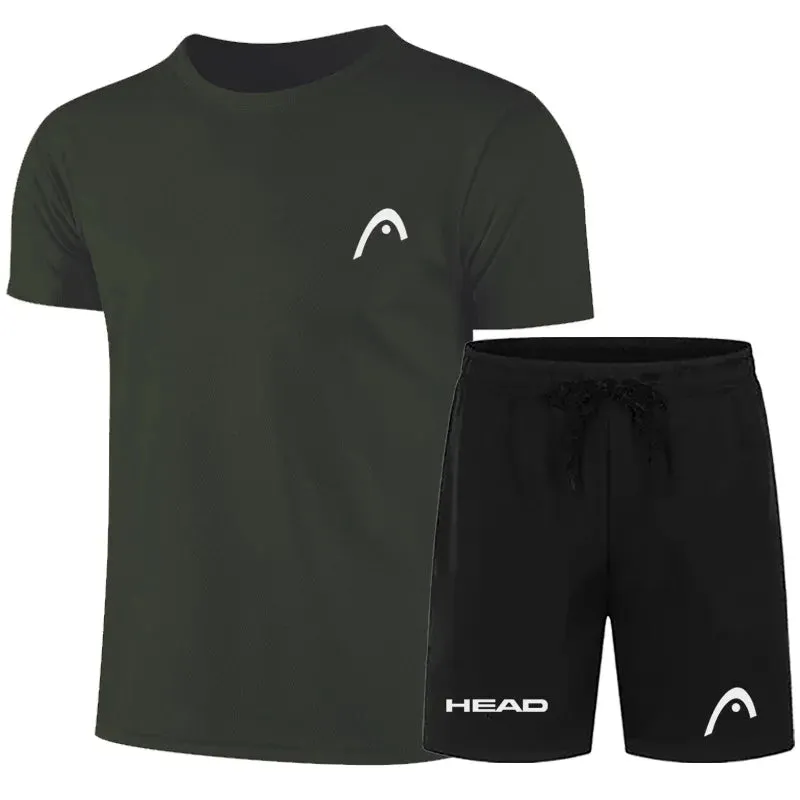 New Summer Men's Sport Shorts Set