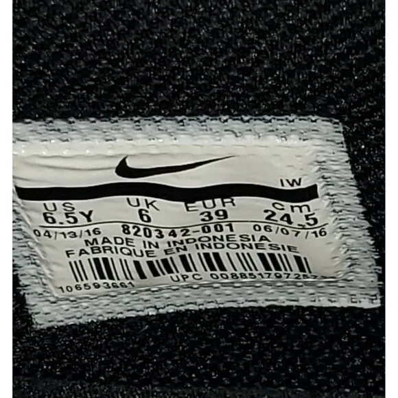 Nike Air Force 1 Mid GS Black Snake Sz 6.5Y Womens Sz 8 Shoes 820342-001 2017