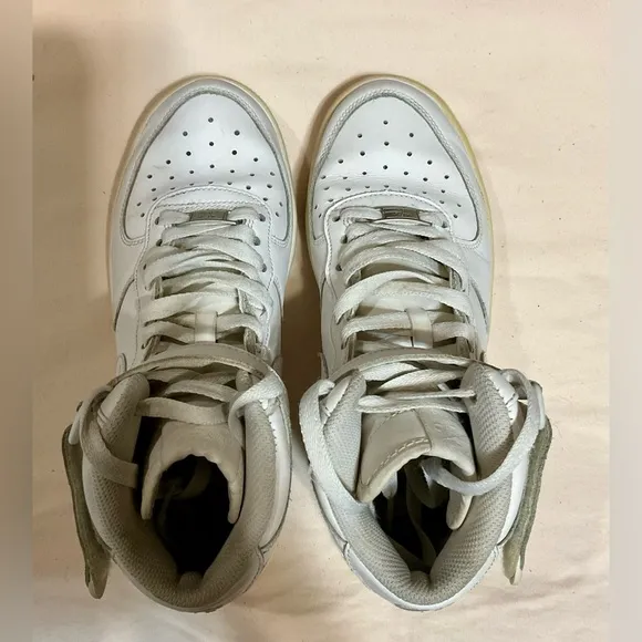 Nike Air Force 1 Mid White Shoes Size 5.5Y