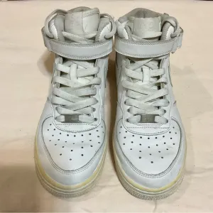 Nike Air Force 1 Mid White Shoes Size 5.5Y