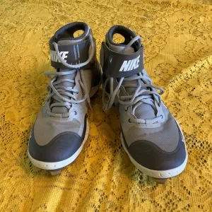 Nike Alpha Huarache Elite 3 Mid Men’s Baseball shoes gray sz 8