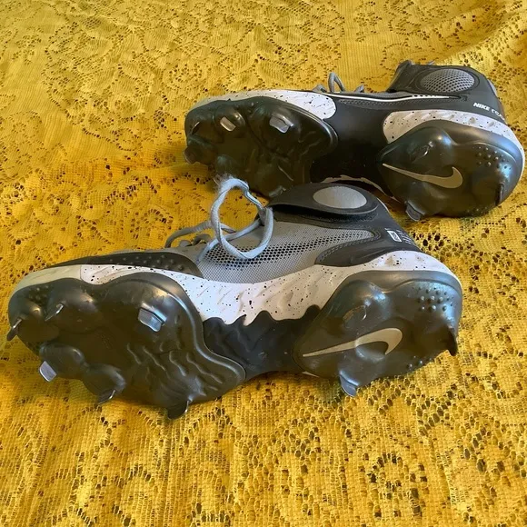 Nike Alpha Huarache Elite 3 Mid Men’s Baseball shoes gray sz 8