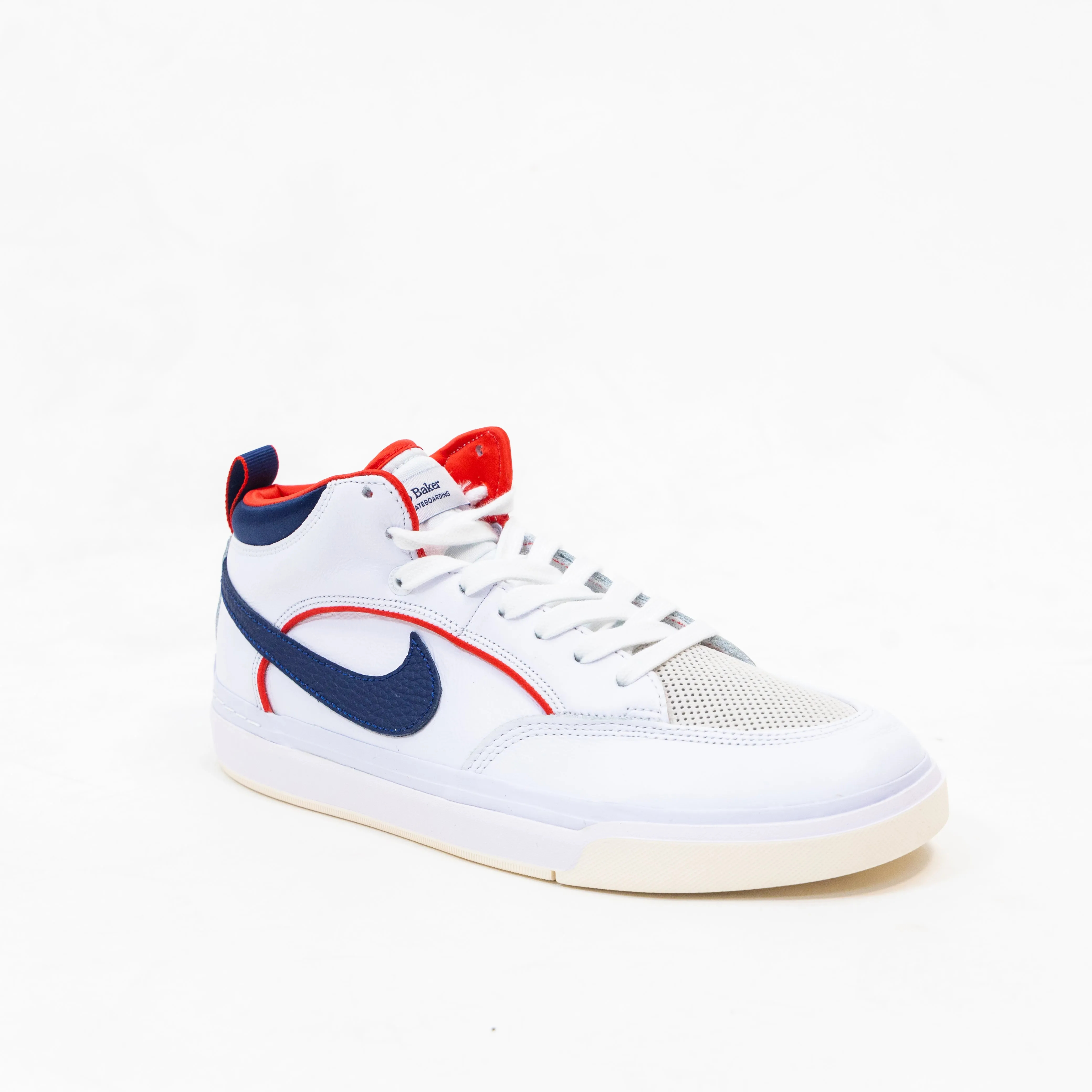 Nike SB React Leo - White/Midnight Navy-University Red-White