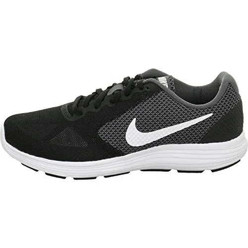 Nike Women's Revolution 3 Dark Grey/White-Black Running Shoes-6 UK (8 US) (819302)