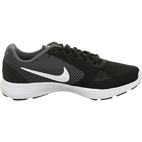 Nike Women's Revolution 3 Dark Grey/White-Black Running Shoes-6 UK (8 US) (819302)