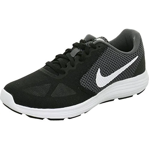 Nike Women's Revolution 3 Dark Grey/White-Black Running Shoes-6 UK (8 US) (819302)