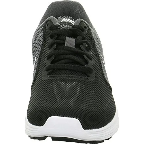 Nike Women's Revolution 3 Dark Grey/White-Black Running Shoes-6 UK (8 US) (819302)