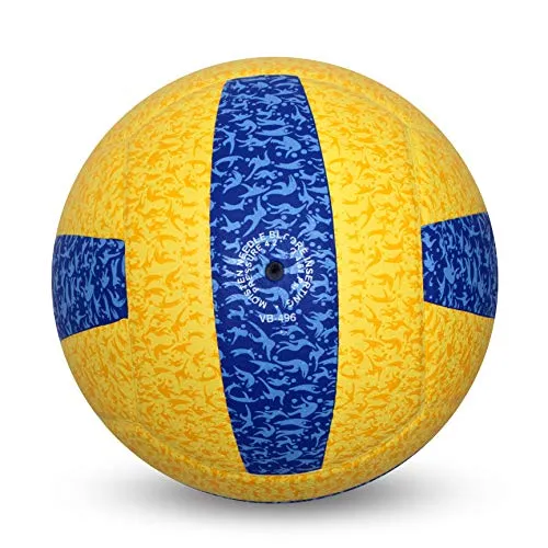Nivia G-2020 Rubber Volleyball, (Yellow and Blue)