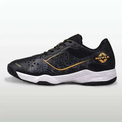 Nivia Hy-Court 3.0 Badminton Non Marking Shoes (Black)