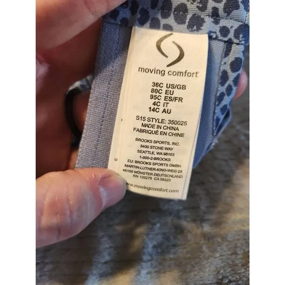 NWOT BROOKS Moving Comfort Size 36C Juno High Impact Sports Bra