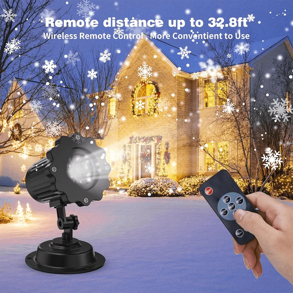 Outdoor Christmas Snowflake Projection Light