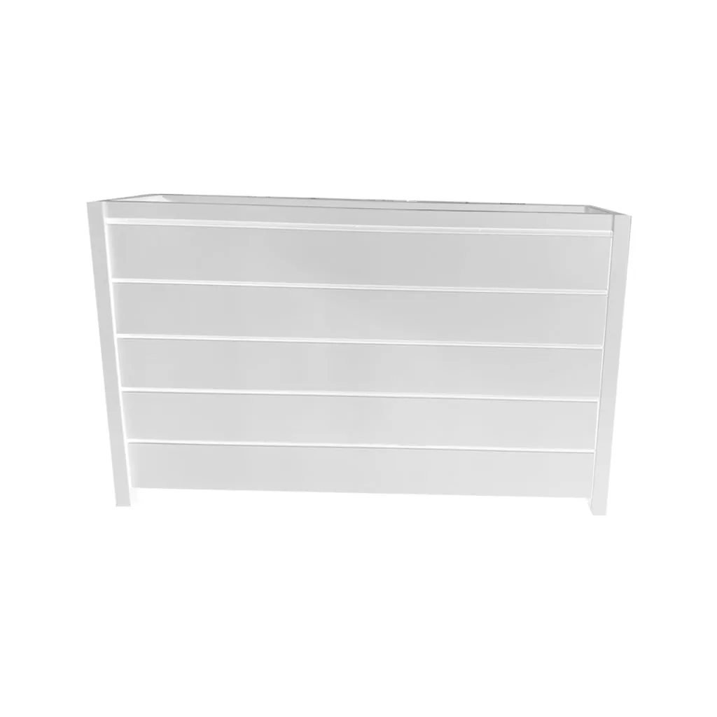 Outdoor Planter Box - White Powdercoated Aluminium