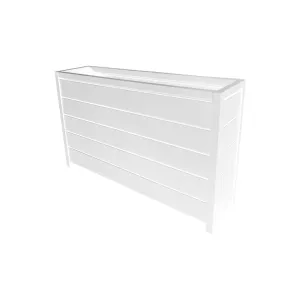 Outdoor Planter Box - White Powdercoated Aluminium