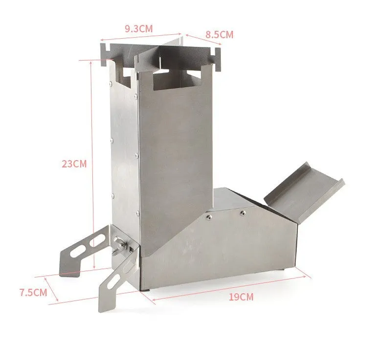 Outdoor stainless steel folding barbecue grill