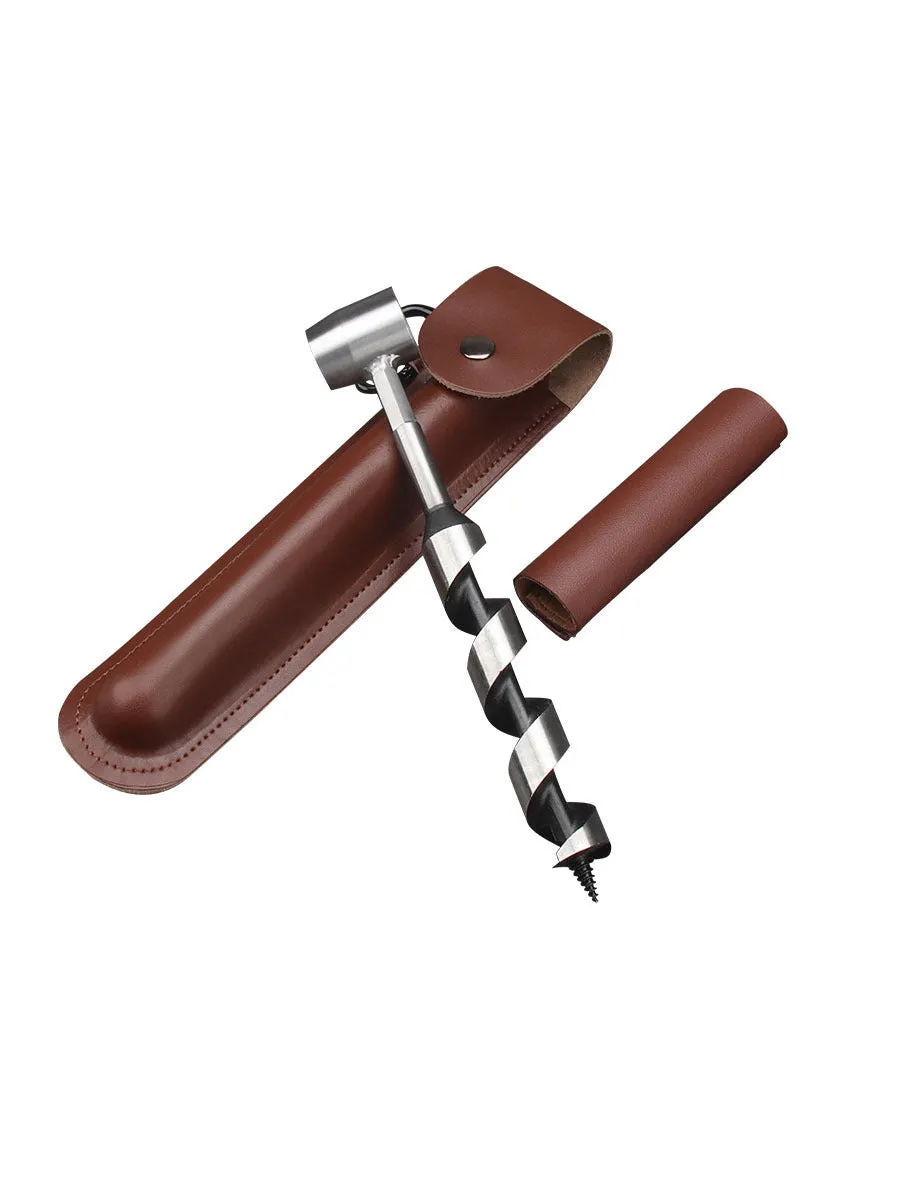 Outdoor Survival Perforated Birch Water Fetching Tool Wood Jacket