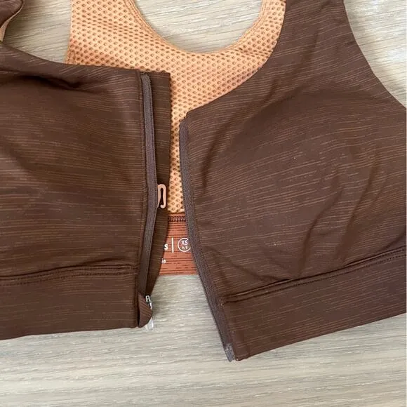 Outdoor Voices Zip Bra TechSweat XS A/B