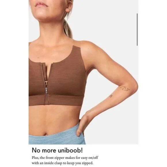 Outdoor Voices Zip Bra TechSweat XS A/B