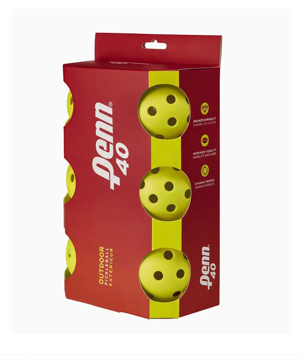 Penn 40 | Yellow Pickleballs | USAPA Approved | Outdoor Ball | 100% Authentic