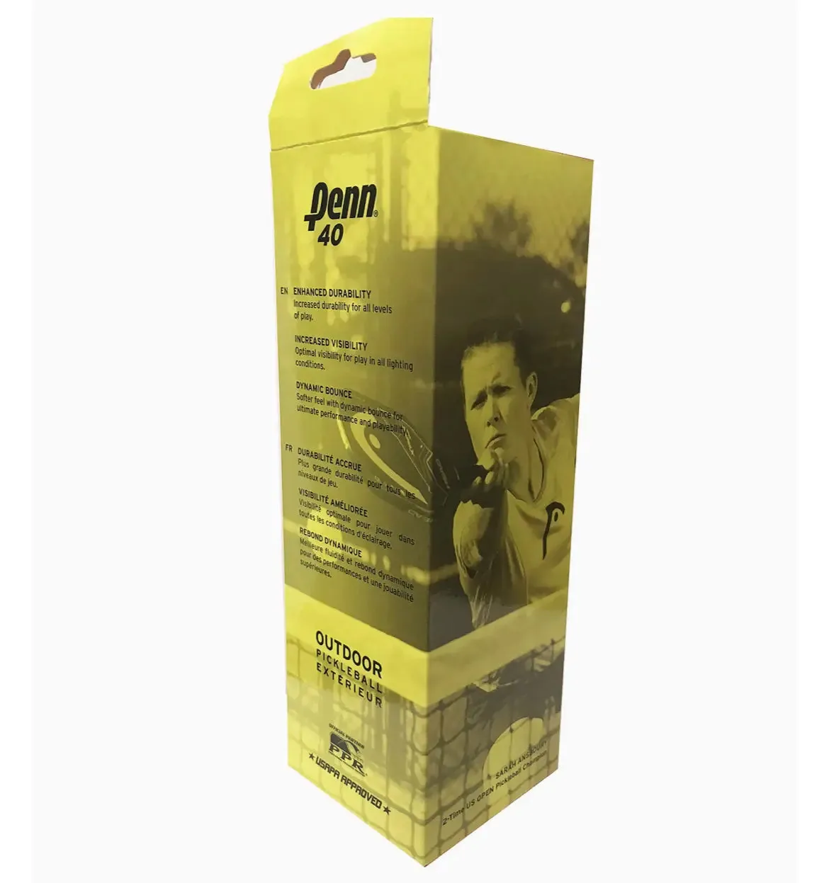 Penn 40 | Yellow Pickleballs | USAPA Approved | Outdoor Ball | 100% Authentic