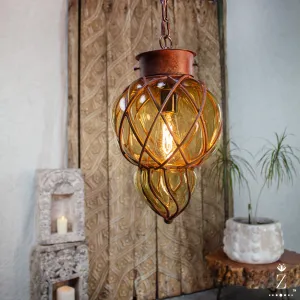 Piña Pendant Light | Small Amber