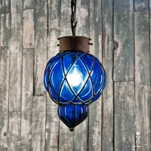 Piña Pendant Light | Small Cobalt