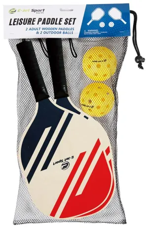 PICKLEBALL SET 2 PLAYER WOODEN